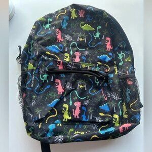 New Arctic Star Colorful dinosaur print 17" backpack unisex utility school